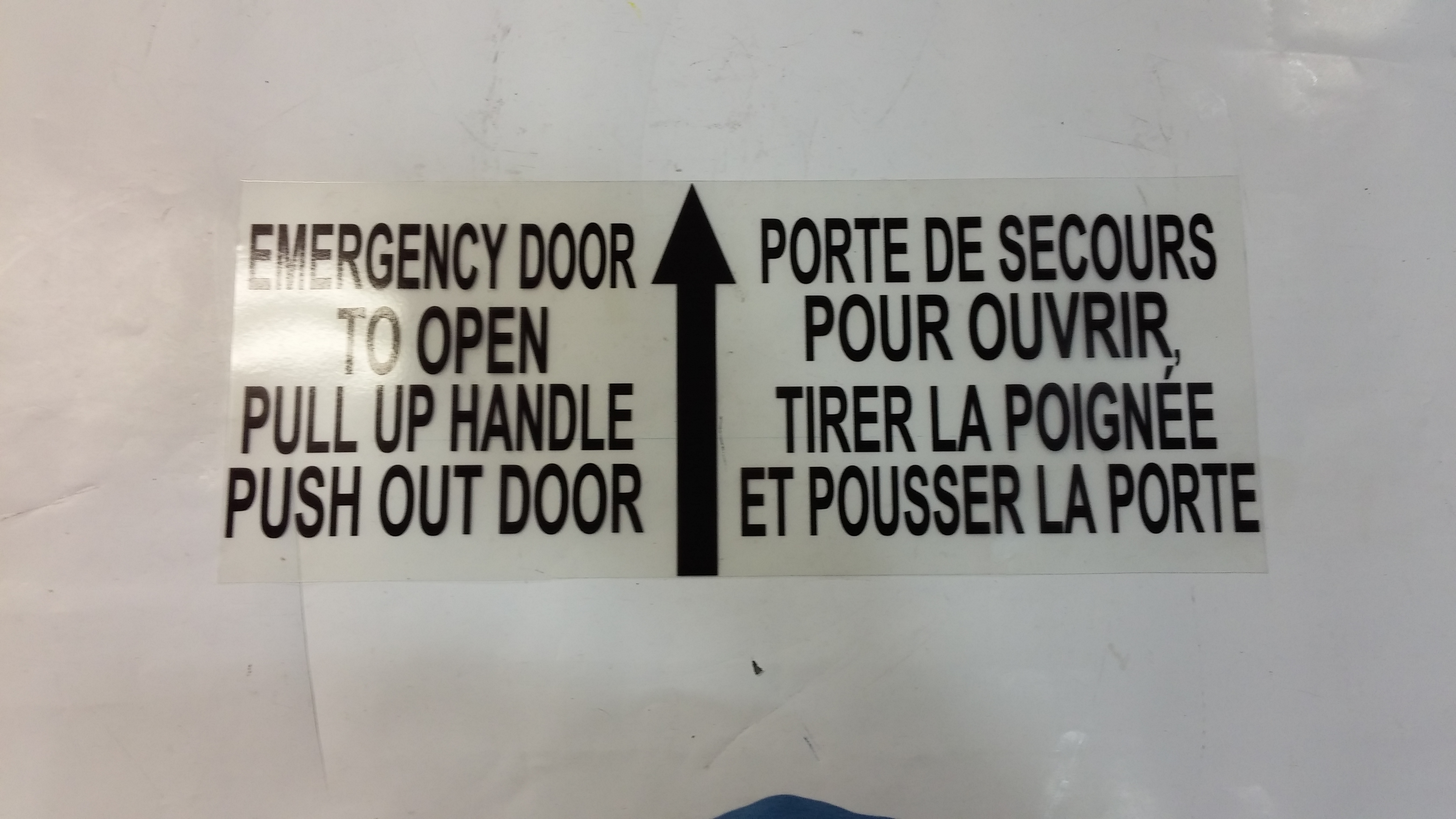 DECAL, R.E.D INSTRUCT INSIDE