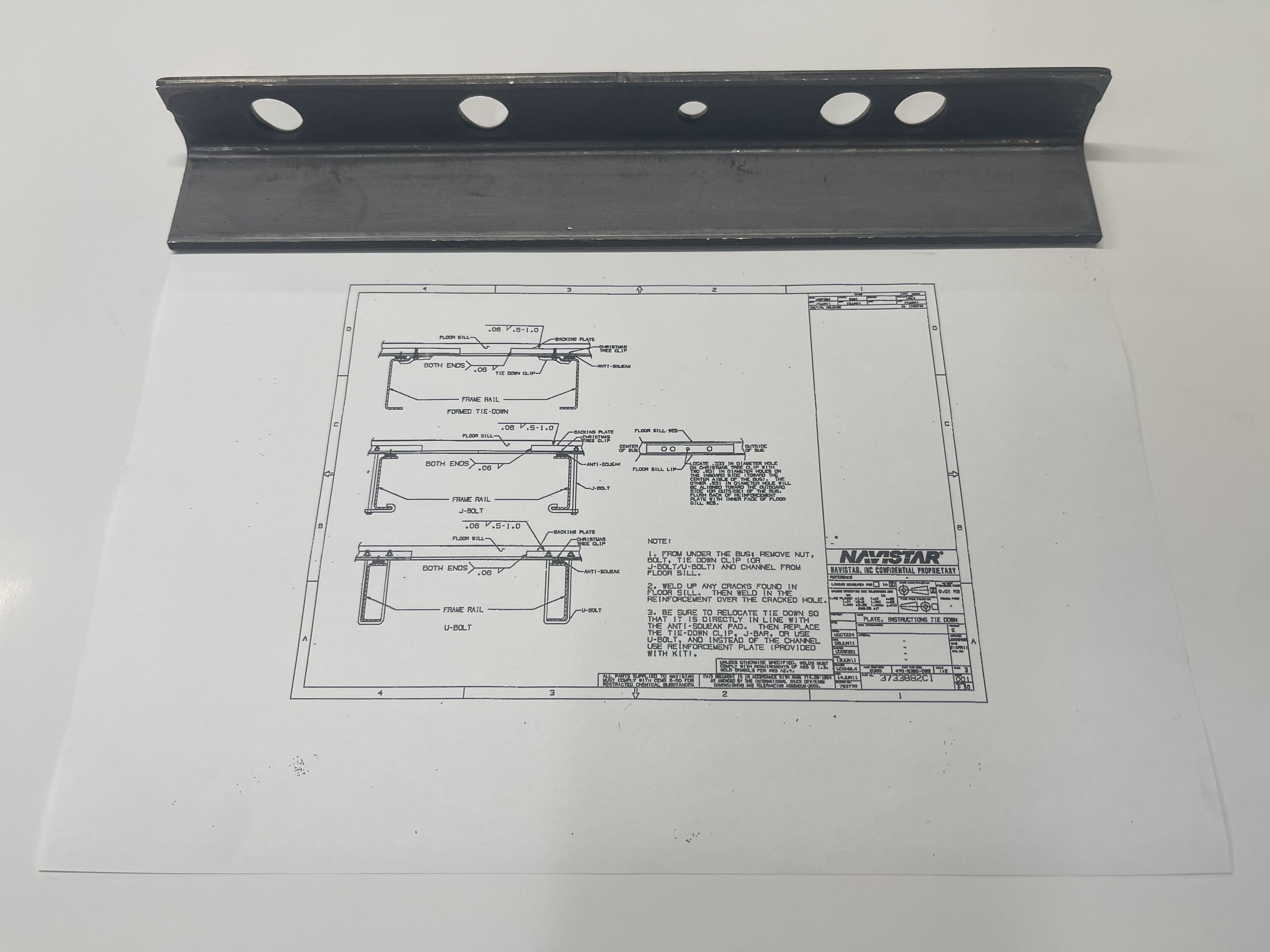 KIT, FIELD FIX TIE DOWN, L/H