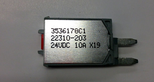 BREAKER CIRCUIT*10 AMP 12 VOL