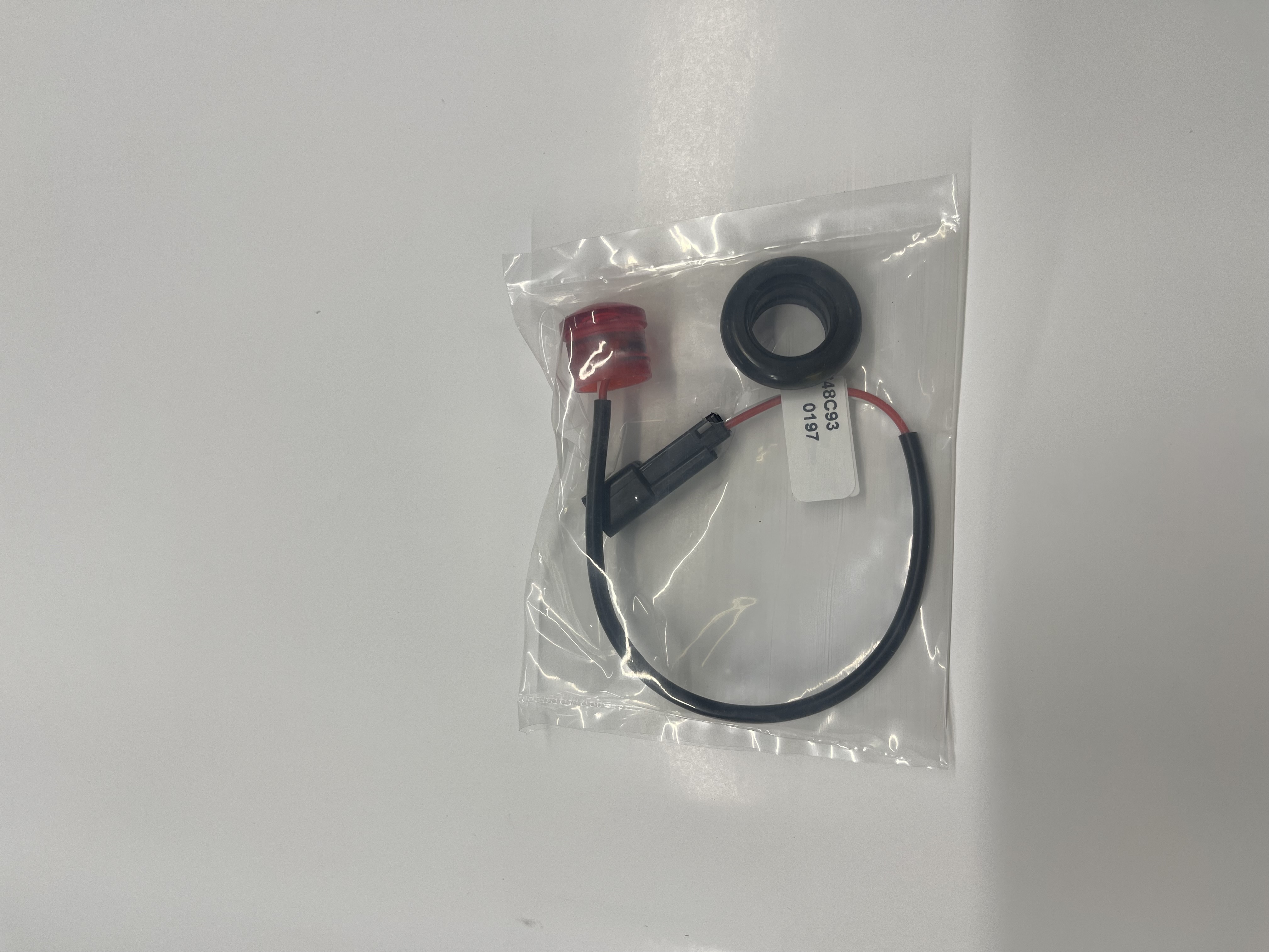 LIGHT , LED, CLEAR/MARK, RED