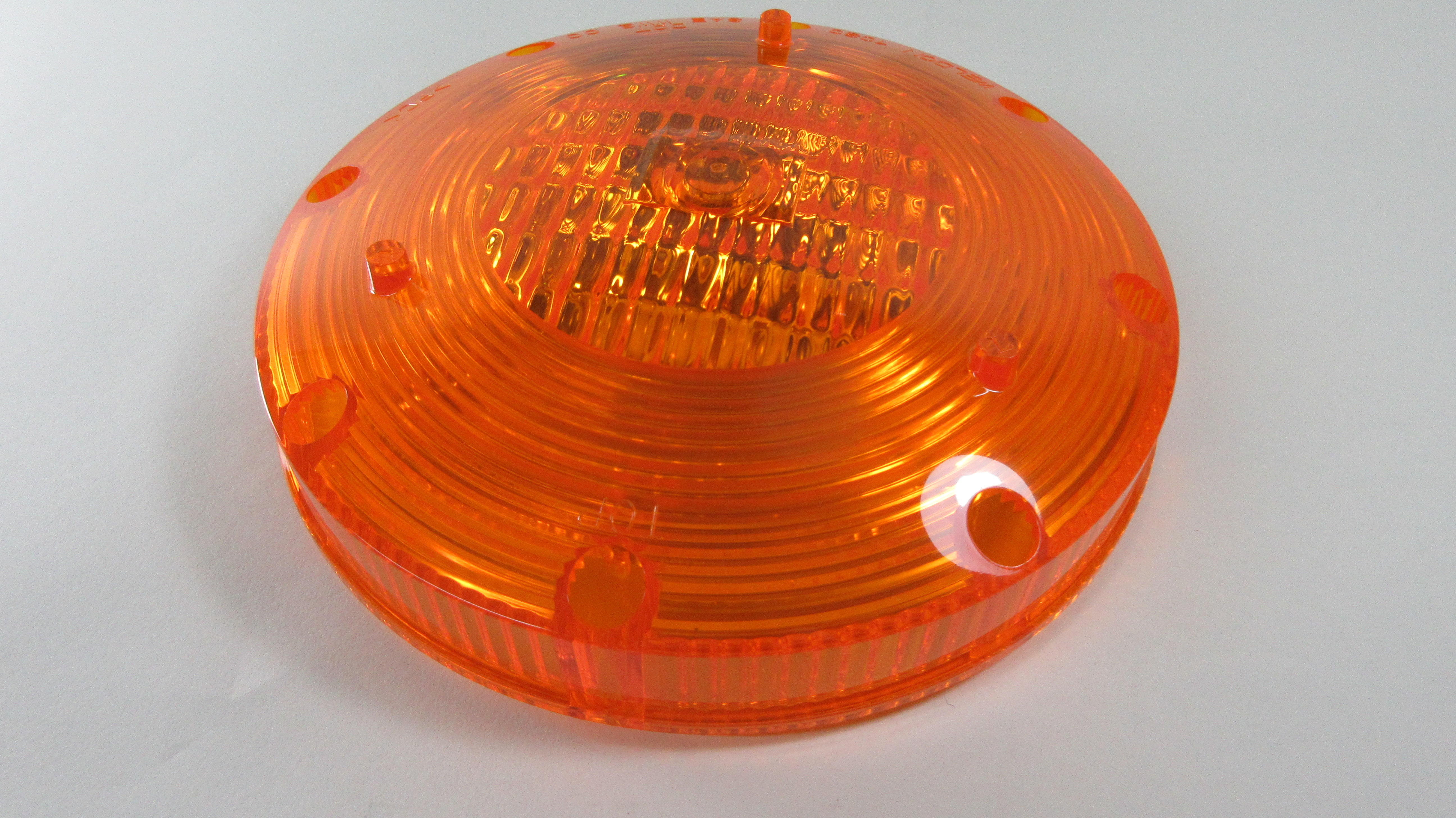 LENS, AMBER HALOGEN, 7"