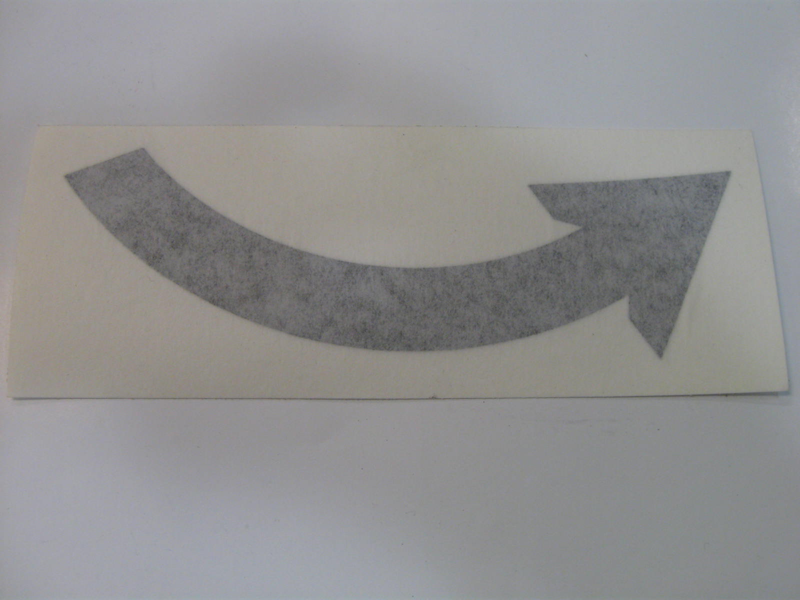 DECAL ARROW BLK SIDE EMERG DO