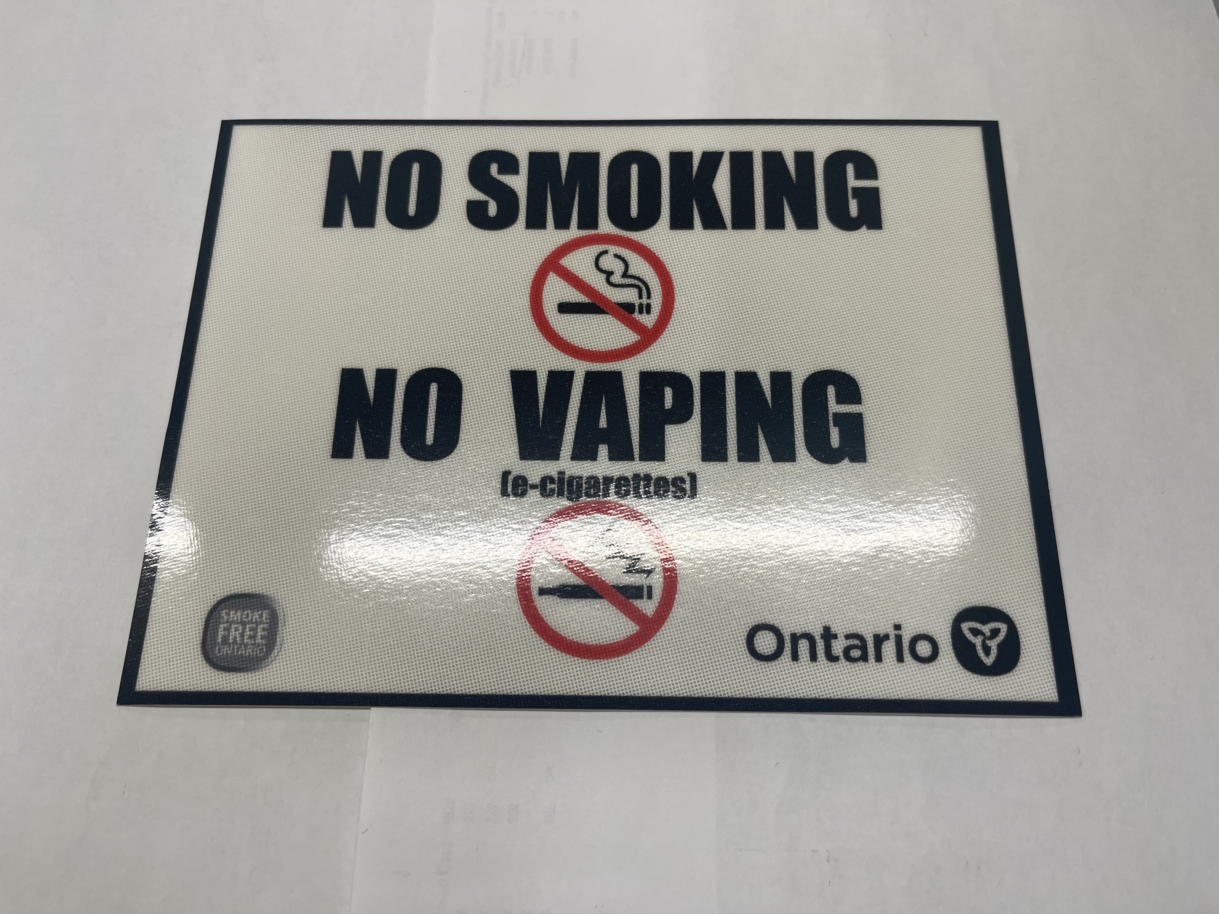 DECAL NO SMOKING NO VAPING