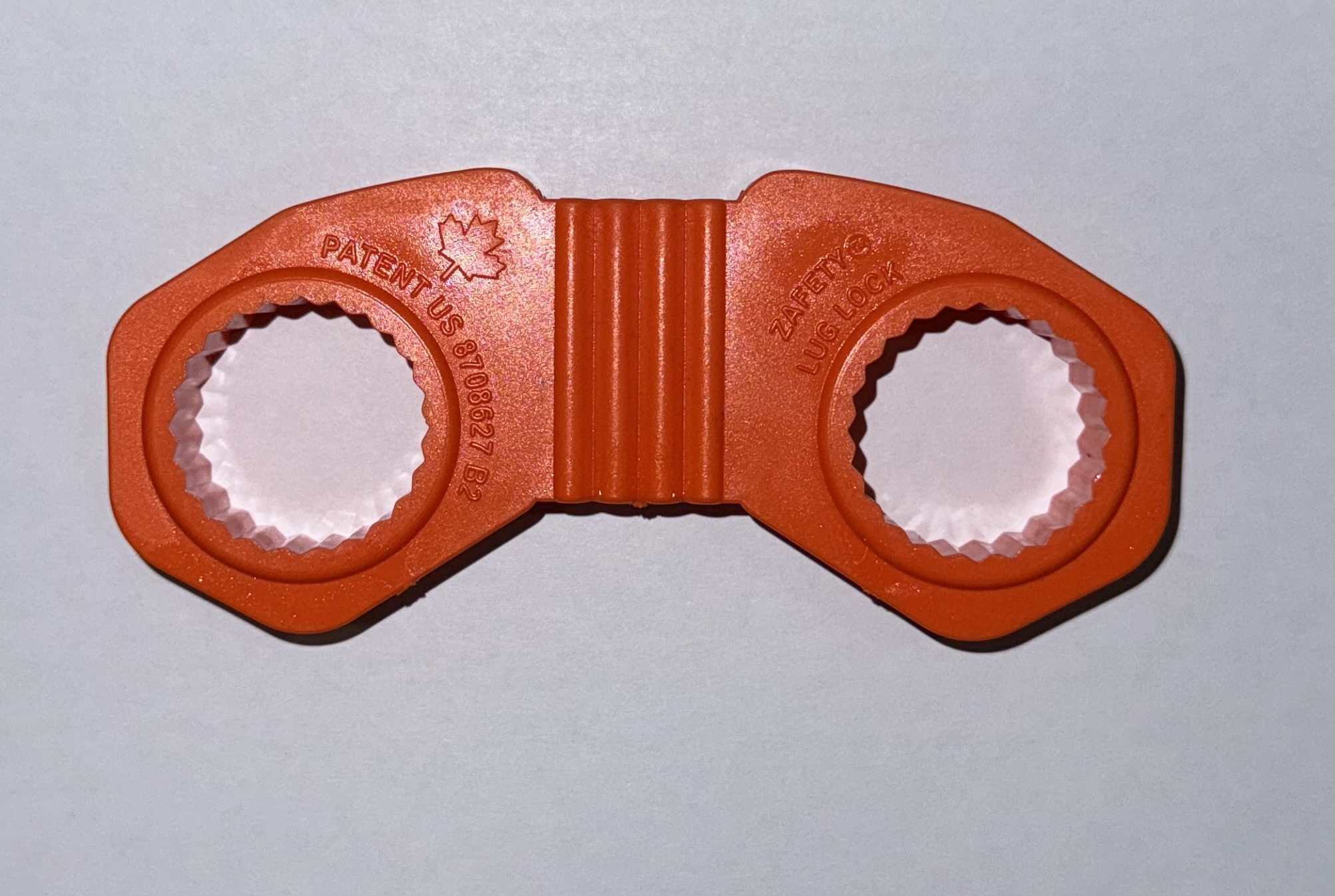 ZAFETY,WHEEL LOCKS,ORANGE 22MM