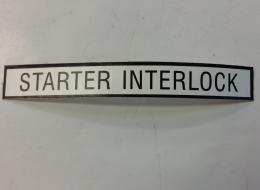 DECAL STARTER INTERLOCK