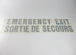 DECAL,EMERG EXIT,BILING (NOTE)