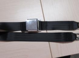 LAP BELT, BLACK, 40", W/CLIPS