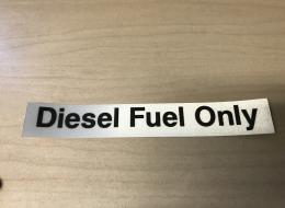 DECAL,DIESEL FUEL ONLY, BLK/WH