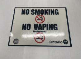 DECAL NO SMOKING NO VAPING